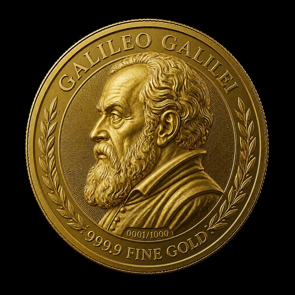Goldedition Galileo Galilei aus 999er Feingold
