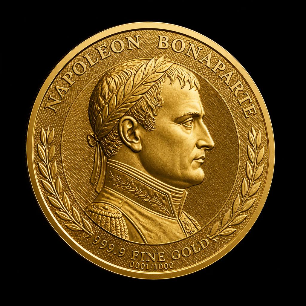 Goldedition Napoleon Bonaparte aus 999er Feingold