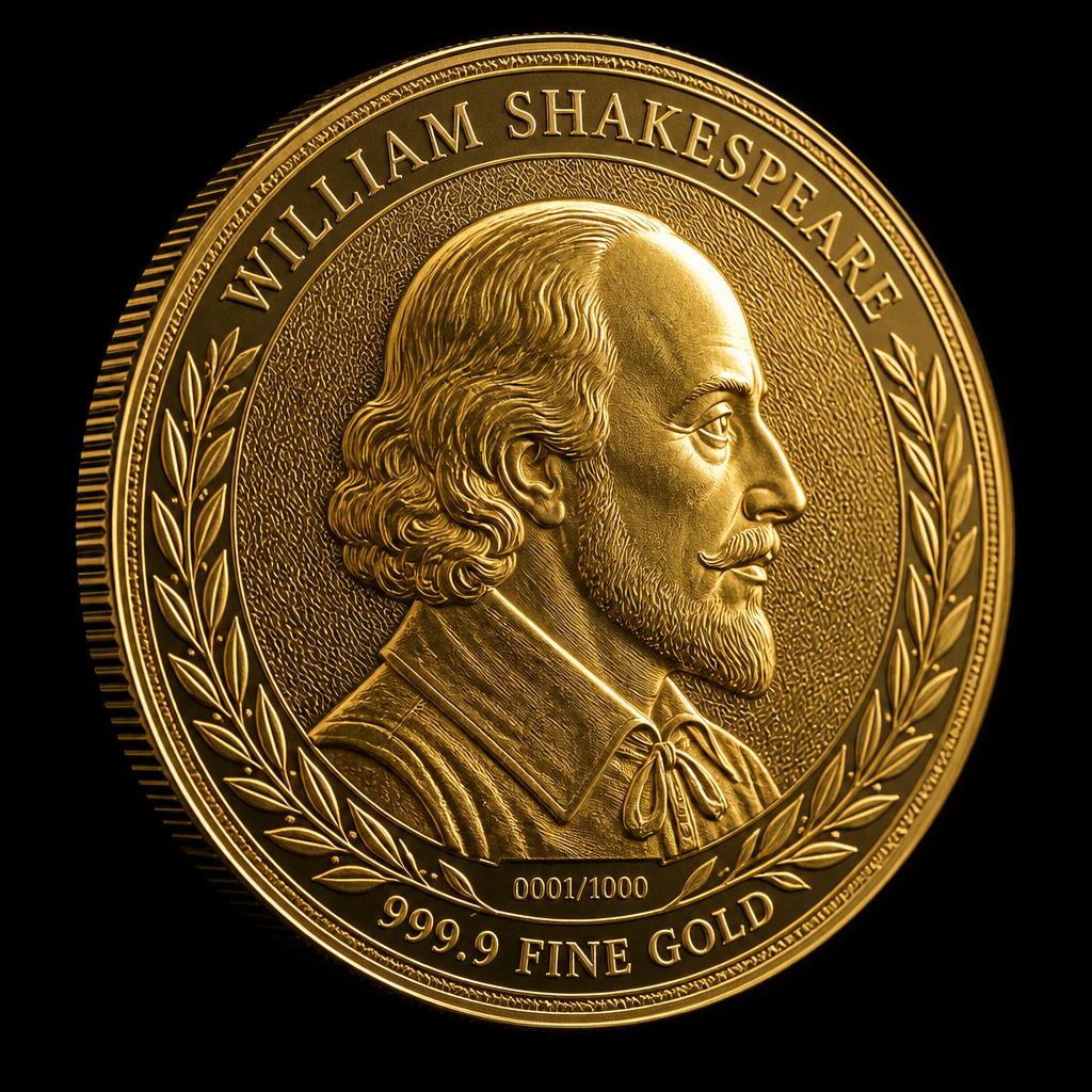 Goldedition William Shakespeare aus 999er Feingold